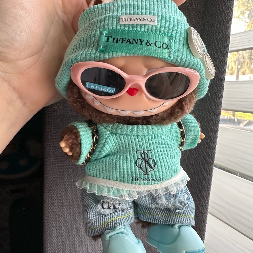 Outfit for labubu teal set boy